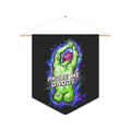 Funny Alien 'Probe Me Daddy' Pennant Wall Banner — Humorous Space Decor Gift