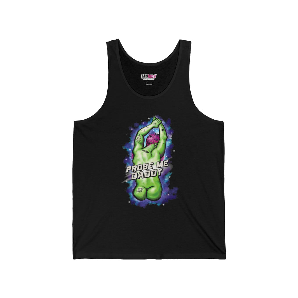 Alien 'Probe Me Daddy' Tank Top — Funny Sci‑Fi Graphic Tank