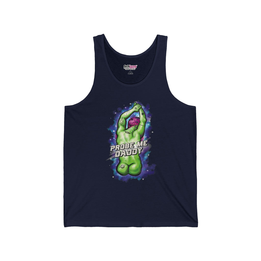 Alien 'Probe Me Daddy' Tank Top — Funny Sci‑Fi Graphic Tank