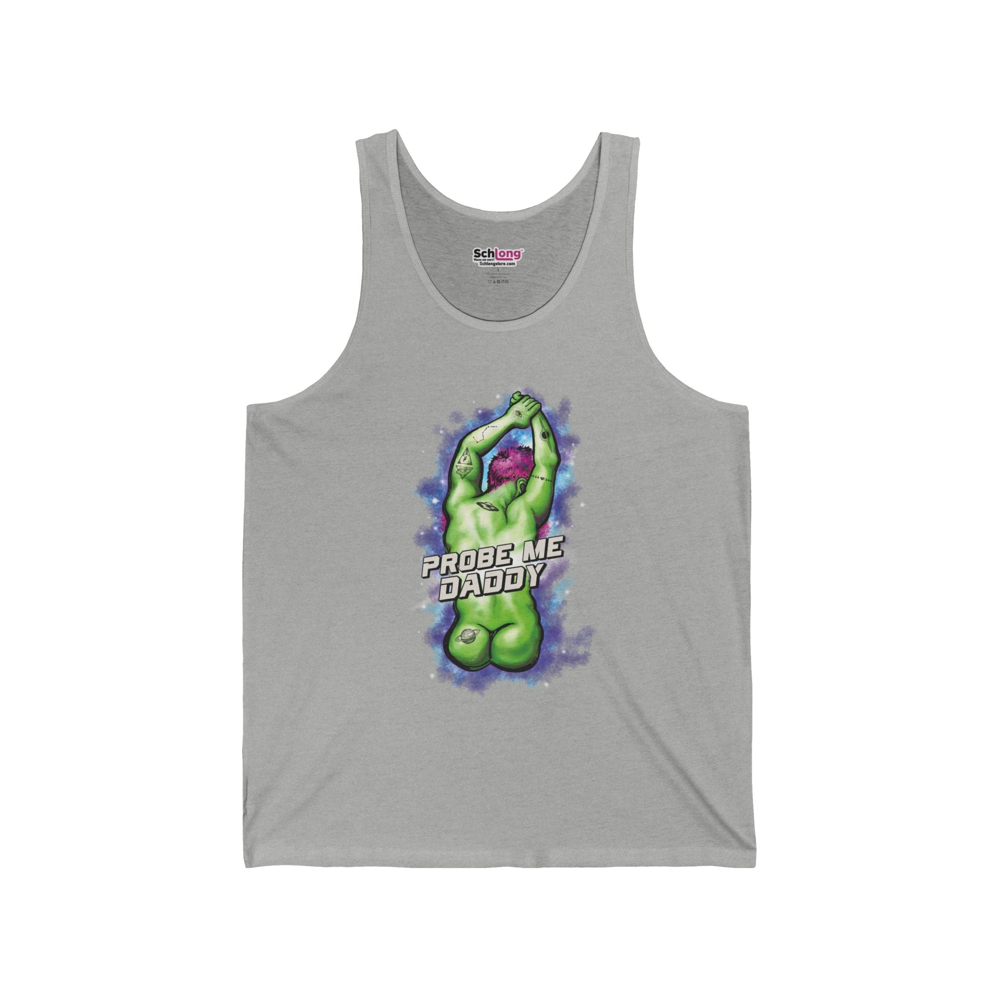Alien 'Probe Me Daddy' Tank Top — Funny Sci‑Fi Graphic Tank