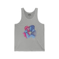 Lovers Embrace Tank Top — Romantic Bisexual Pride Art