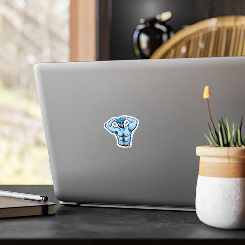 Blue Muscle Daddy - Vinyl Sticker Decal for Laptops, Water Bottles & Windows