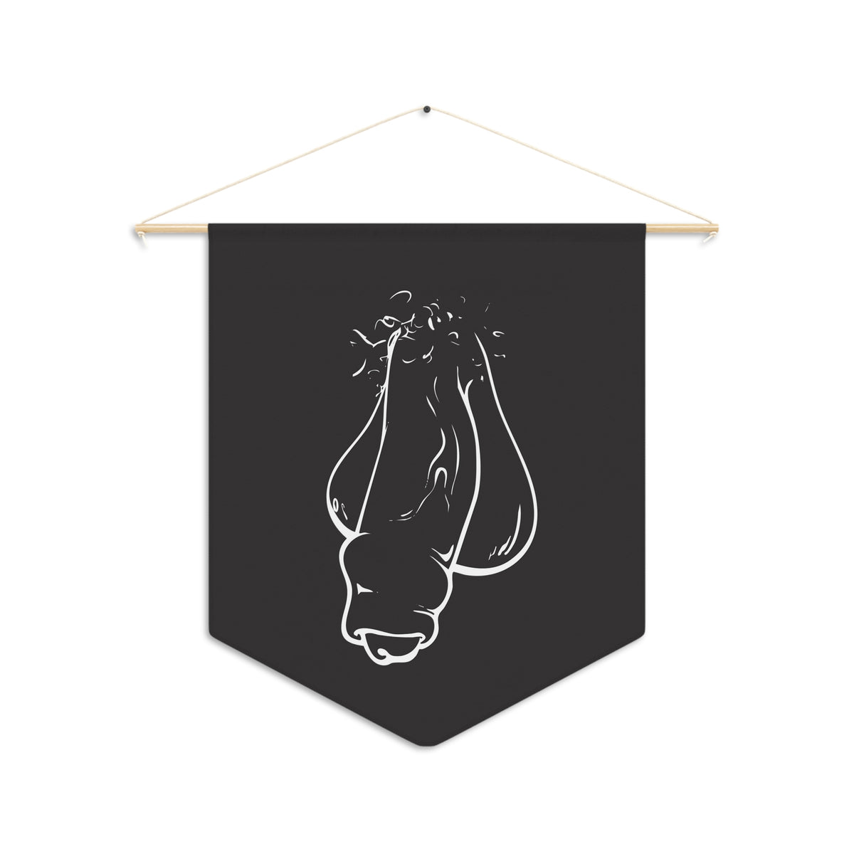 'Uncut' Schlong Pennant — Playful Queer Wall Banner