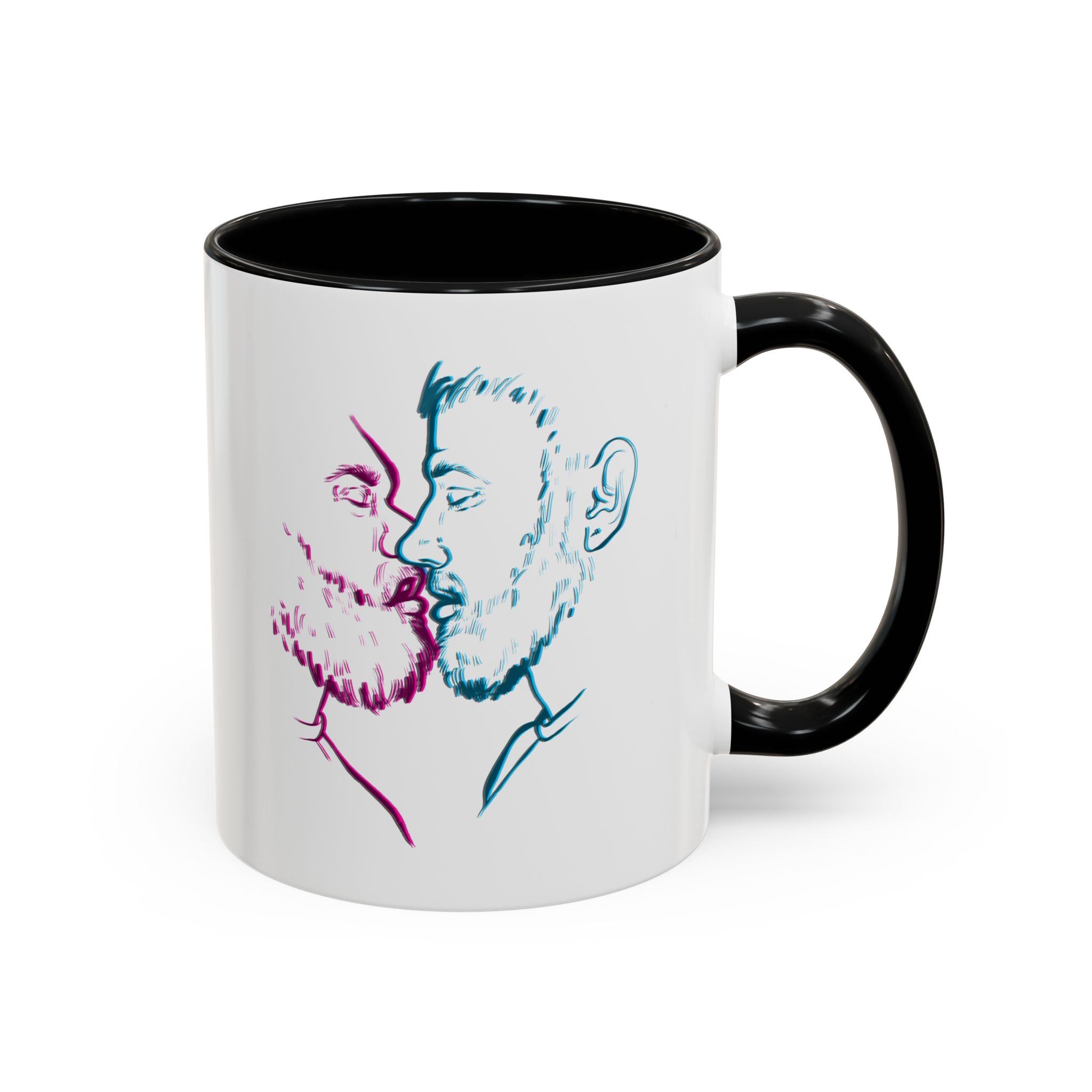 Kissing Roomates Coffee Mug — Queer LGBTQ