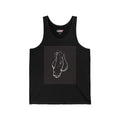 Minimal Line Art 'Uncut' Schlong Jersey Tank — Queer Minimalist Graphic Tank