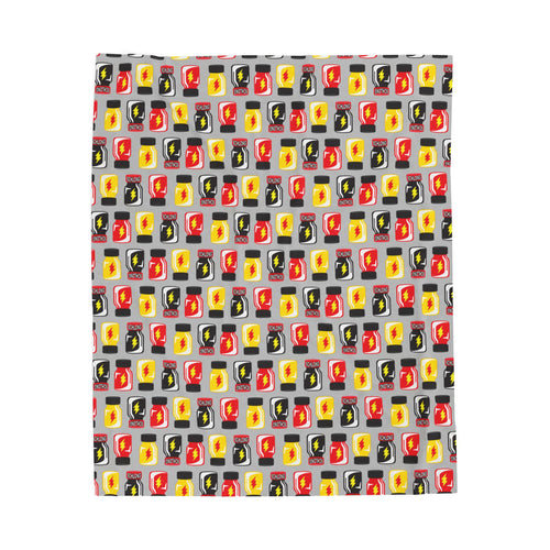 "VHS CLEANER" PLUSH THROW - Grey