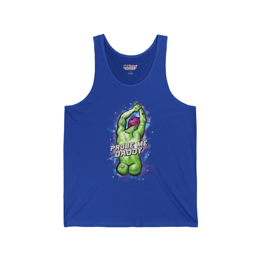 Alien 'Probe Me Daddy' Tank Top — Funny Sci‑Fi Graphic Tank
