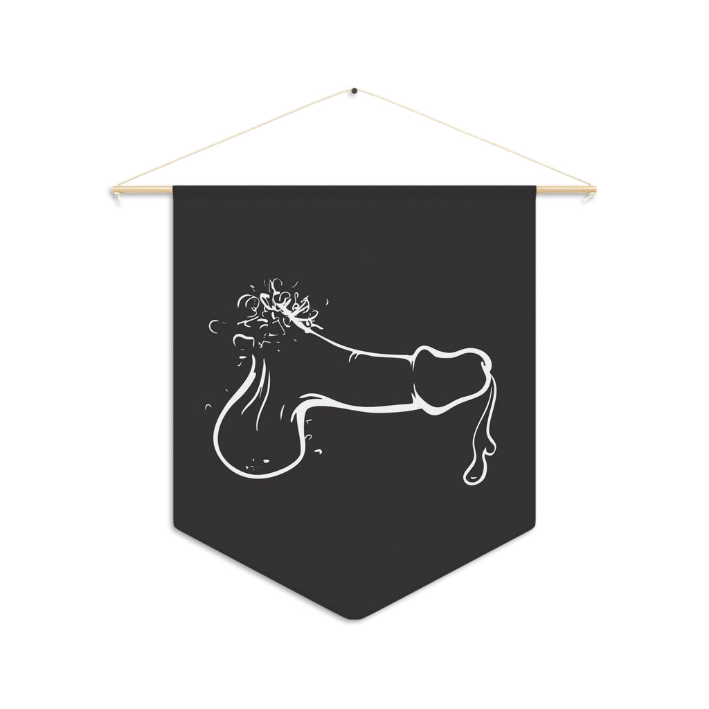 Copy of Minimal 'Flow' Schlong Pennant — Playful Queer Wall Banner