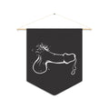 Copy of Minimal 'Flow' Schlong Pennant — Playful Queer Wall Banner