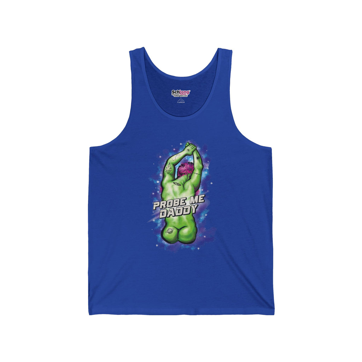 Alien 'Probe Me Daddy' Tank Top — Funny Sci‑Fi Graphic Tank