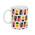 “VHS CLEANER” POPPERS PATTERN Ceramic Mug — 11oz