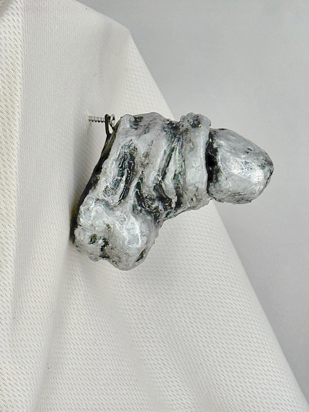Handmade Silver Schlong - 4"