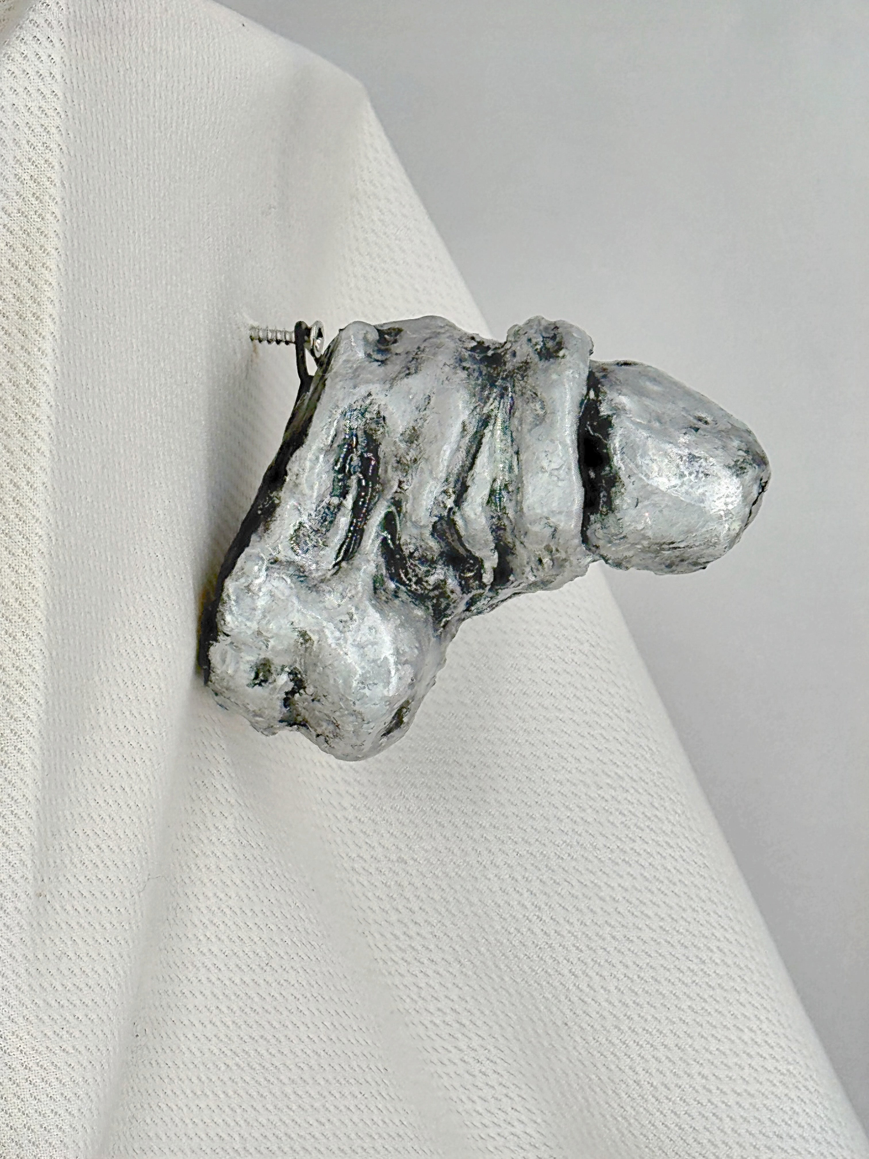 Handmade Silver Schlong - 4"