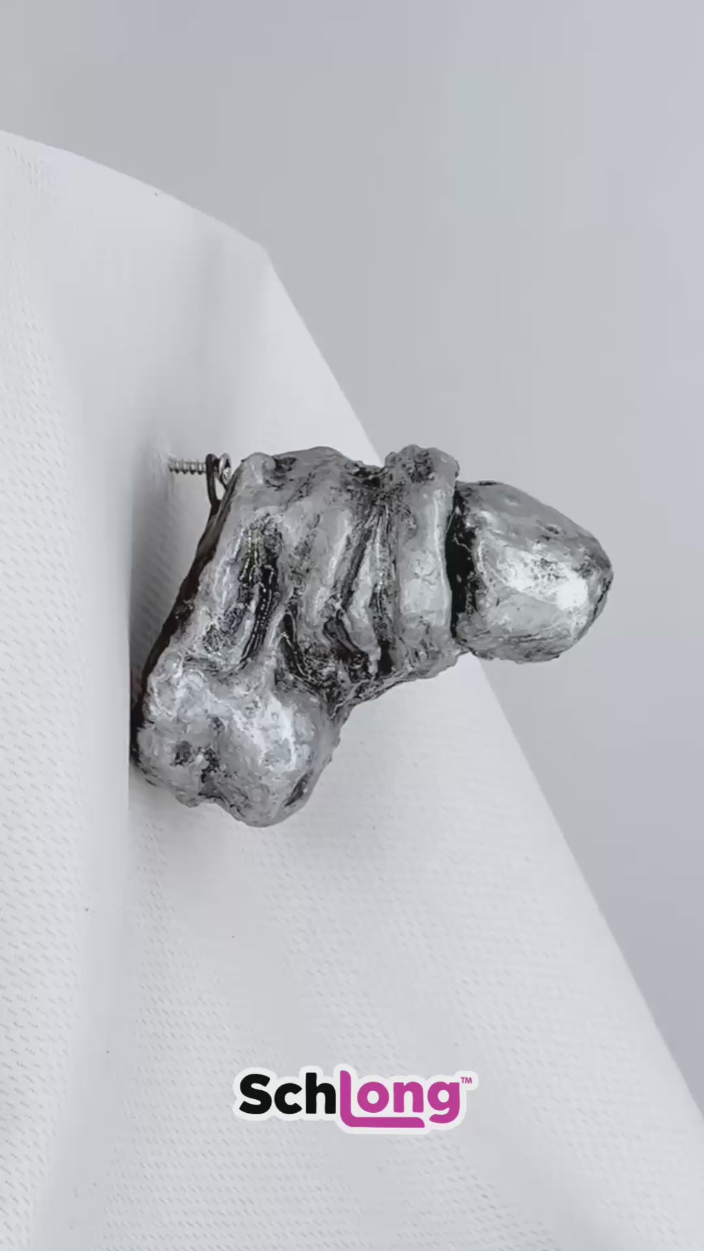 Handmade Silver Schlong - 4"