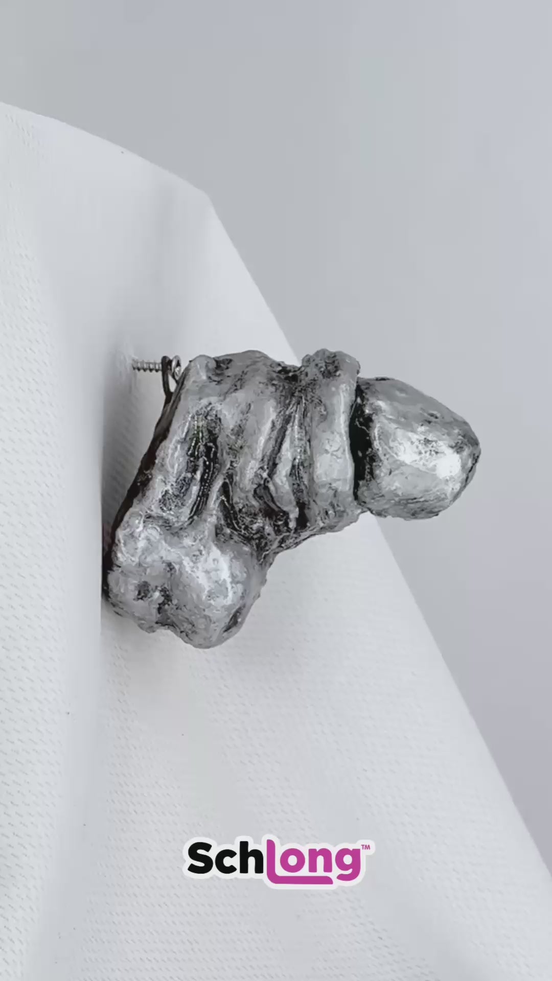 Handmade Silver Schlong - 4"